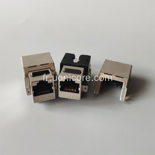 Connecteur jack trapézoïdal STP FTP cat6 RJ45